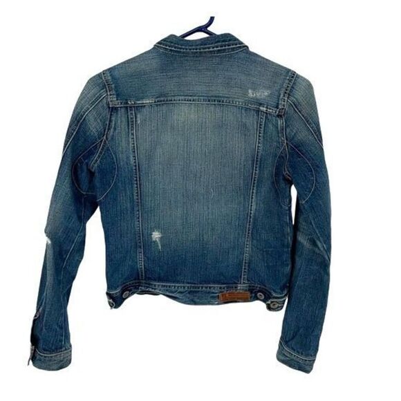 Polo Jeans Co RL67 by Ralph Lauren Lydia Repair‎ Denim Jacket Small Over Reverso - Picture 4 of 11